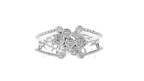 10 ct. t.w. Diamond Bubble Ring in Sterling Silver