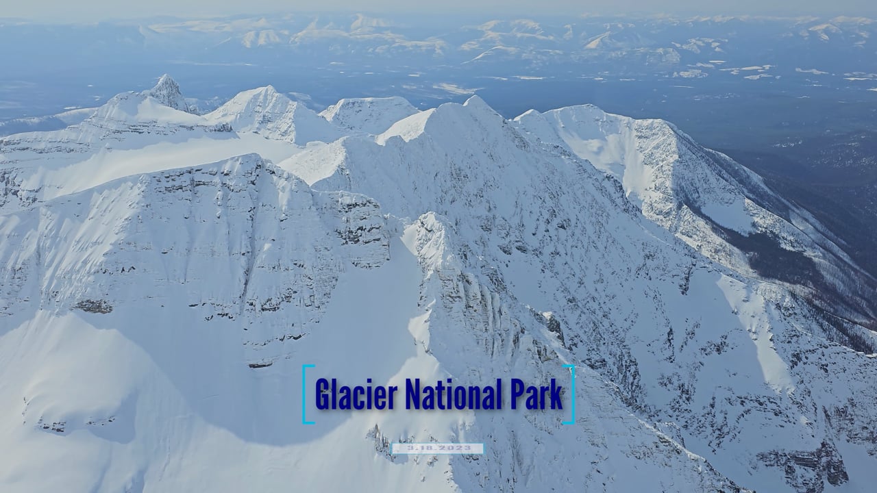 Glacier Park Aerial Flight 3.2023