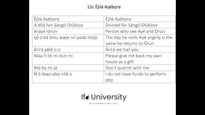 12c Èjìlá Aṣẹ́bọra