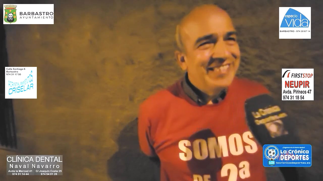 RAFA TORRES (Presidente UD Barbastro) UD Barbastro 2-1 SD Huesca B / Jornada 30 / 3ª División