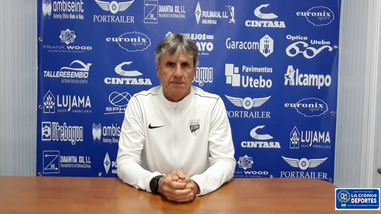 JUAN CARLOS BELTRÁN (Entrenador Utebo) Utebo FC 1-1 Cirbonero / J31 / 2ª RFEF - Grupo 2 / Fuente: Utebo FC 