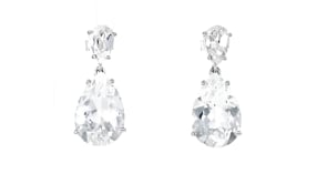 10.00 ct. t.w. Rock Crystal Drop Earrings in Sterling Silver