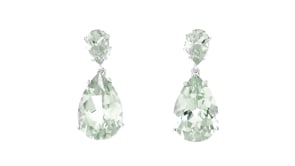 11.00 ct. t.w. Prasiolite Drop Earrings in Sterling Silver