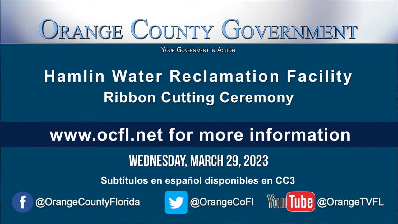 Hamlin Water Reclamation Facility Ribbon Cutting Ceremony March 29