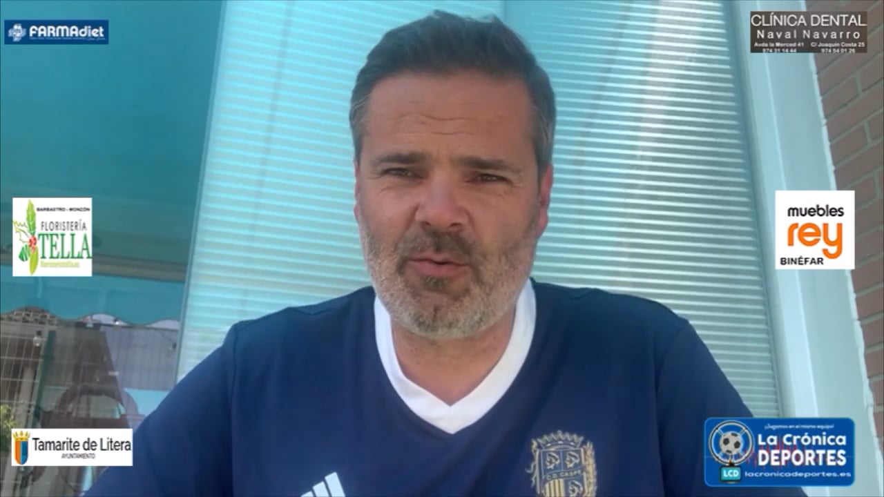 MOISÉS GUTIÉRREZ (Entrenador Caspe) CD Utrillas 0-2 CD Caspe / Jornada 30 / 3ª División