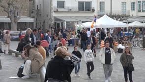 La pluja obliga a aturar el Sant Jordi abans d'hora