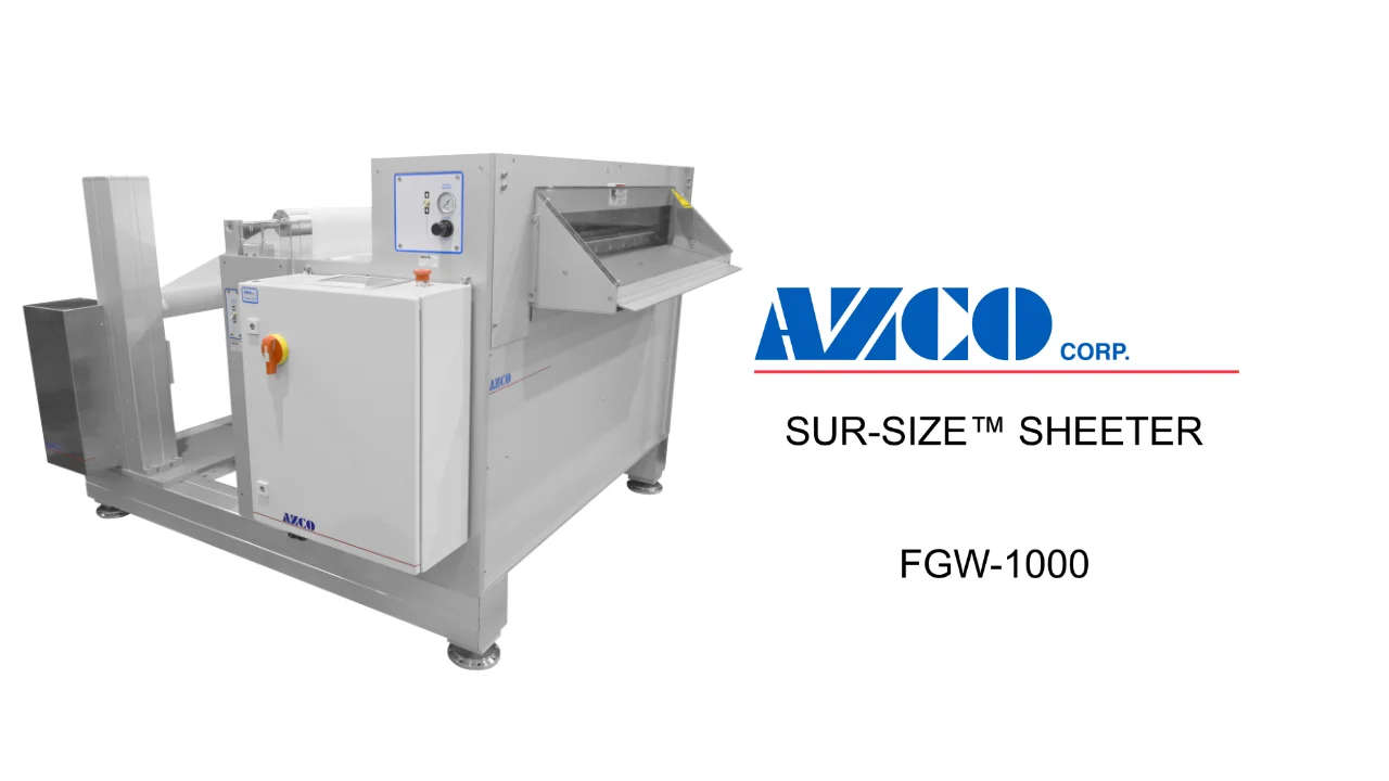 AZCO Sheeter FGW-1000 on Vimeo