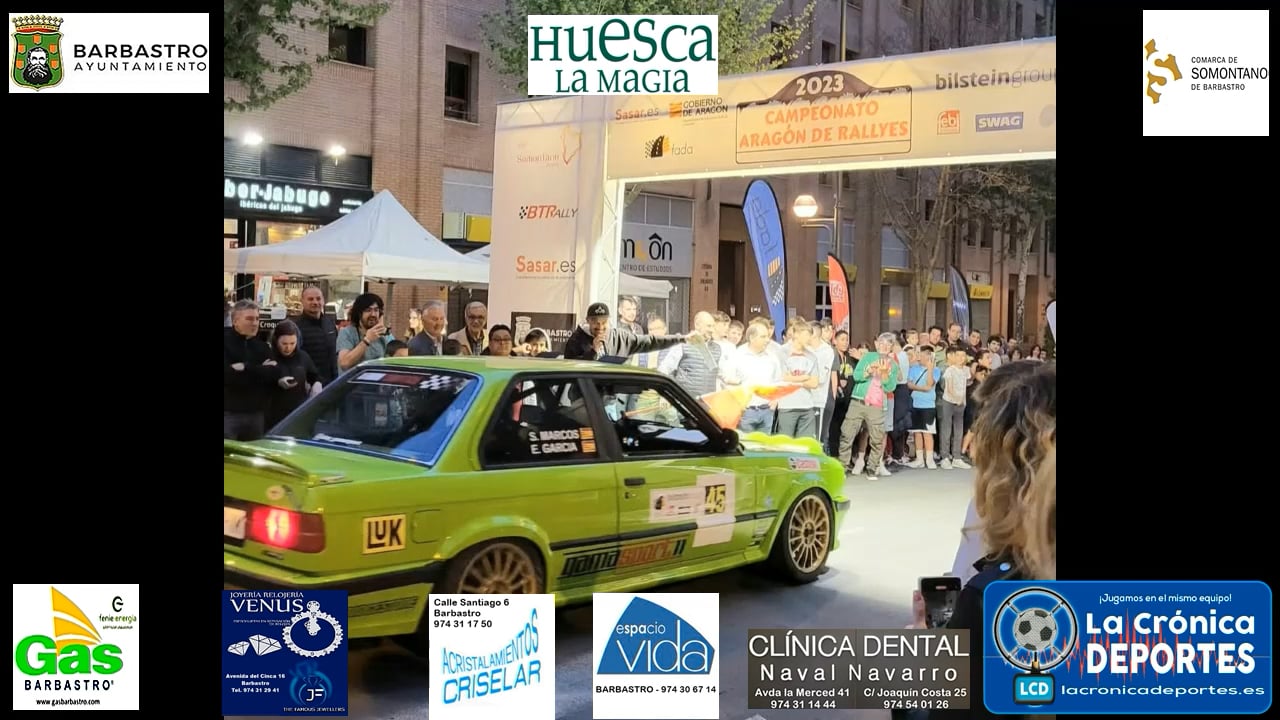 ESTE 21 Y 22 DE ABRIL BARBASTRO FUE LA CAPITAL DEL MOTOR EN ARAGÓN. ÉXITO EN LA 6ª EDICIÓN DEL RALLY DE BARBASTRO 2023.  (Prueba puntuable para el Supercampeonato de Aragón de rallys y copa de regularidad)