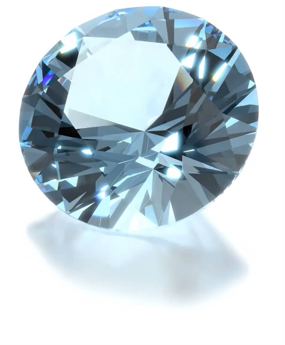 The Journey engagement ring: white gold, aquamarine