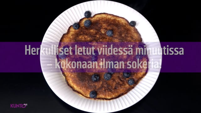 Terveellisiä banaanilettuja ilman jauhoja | Valmista 5 minuutissa! | KUNTO  PLUS