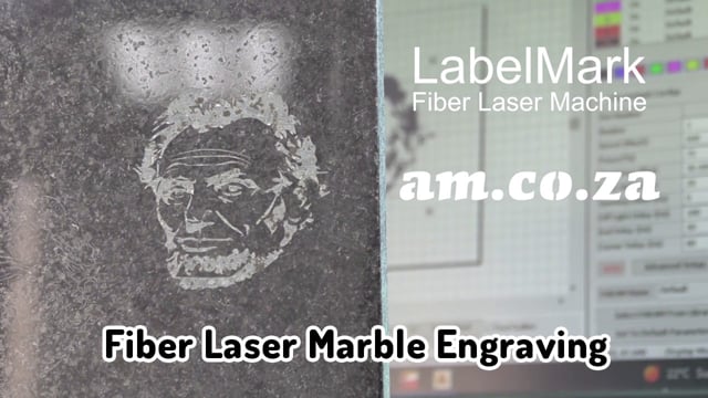 Engrave Vector File on Marble Stone by LabelMark Fiber Laser Marking Machine with Setting Explained