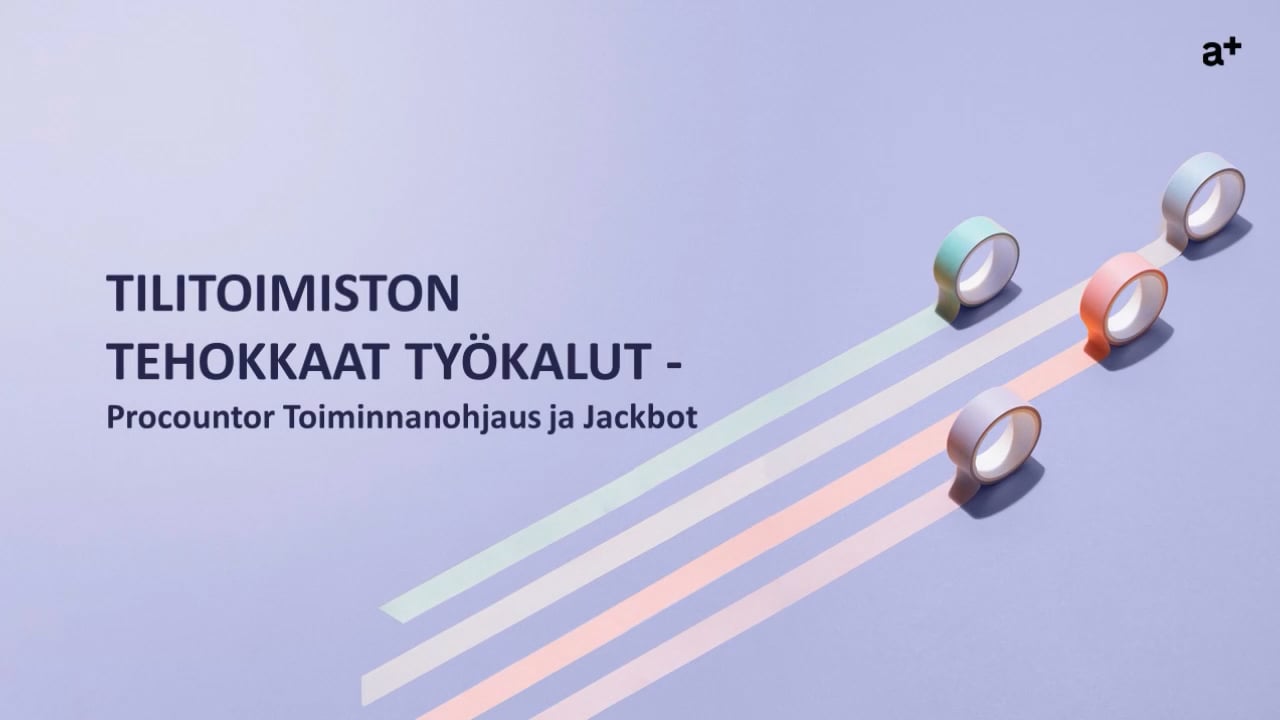 Tilitoimiston Tehokkaat Työkalut - Procountor Toiminnanohjaus Ja ...