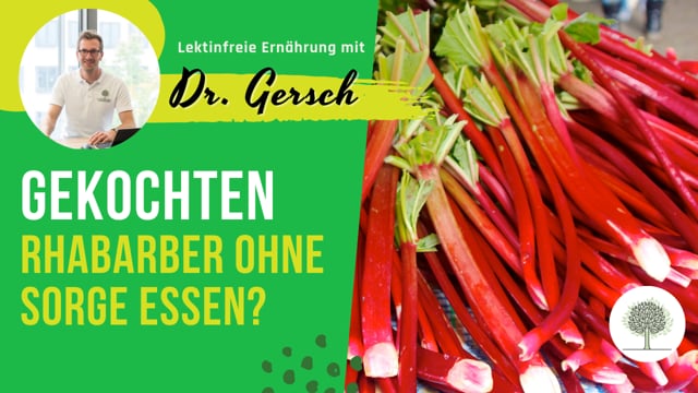 Kann man gekochten Rhabarber bedenkenlos essen? 