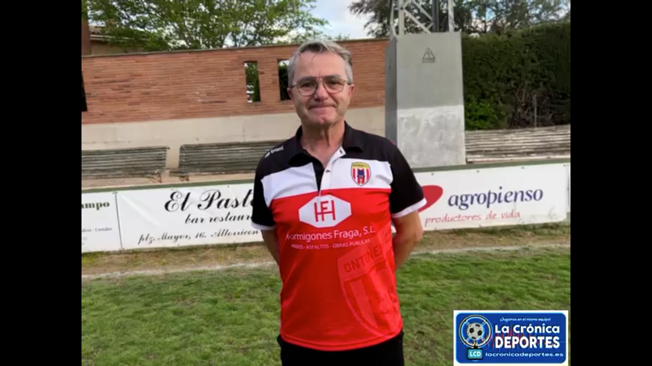 ANTONIO QUESADA (Entrenador Ontiñena) CD Altorricón 1-2 Ontiñena CF / J24 / Regional Preferente Gr 1 / Fuente: CD Altorricón