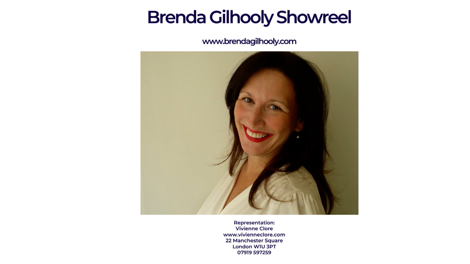 Brenda Gilhooly Showreel