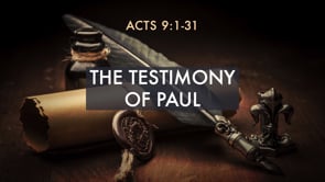 The Testimony of Paul