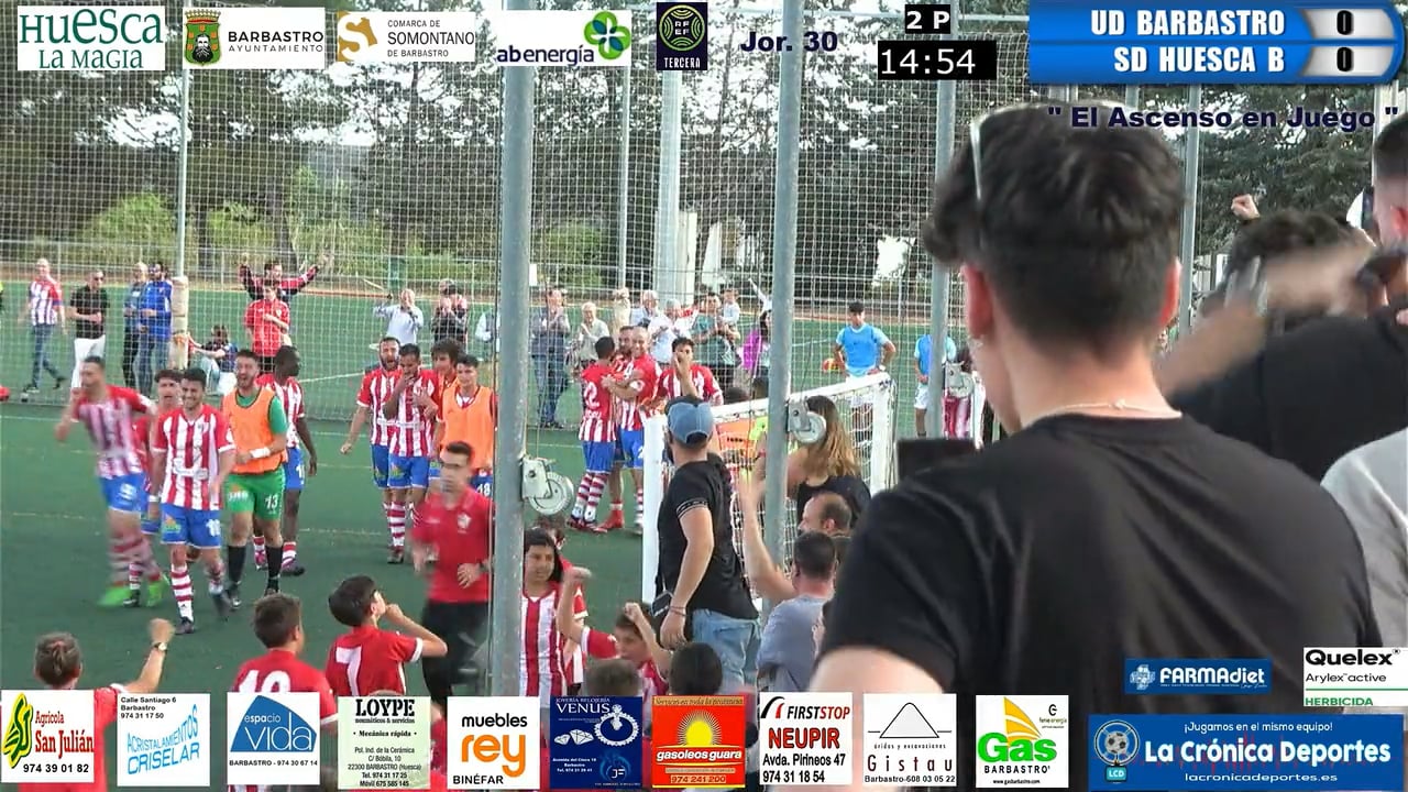 "Y EL SUEÑO SE HIZO REALIDAD" (RESUMEN Y GOLES) UD Barbastro 2-1 SD Huesca B / Jornada 30 / 3ª División