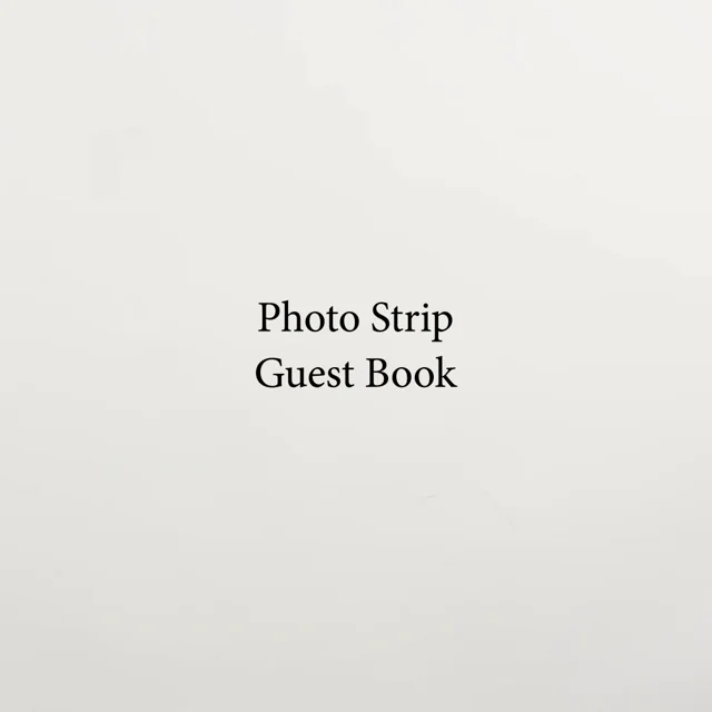 Design-Forward Photo Strip Guest Book