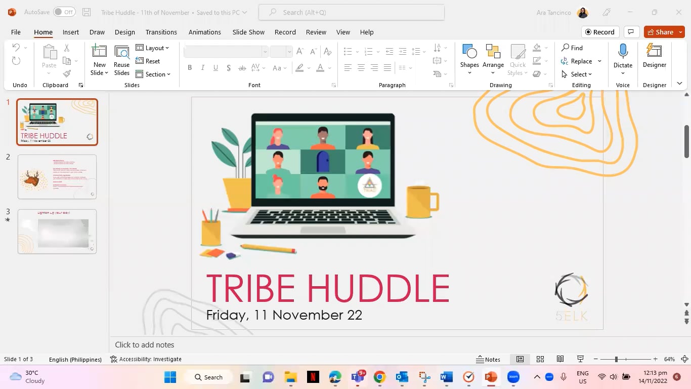 Introduction to Weekly Tribe huddle on Vimeo