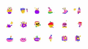 Animated Funny Stickers, a Duotone Icon by Vectors Market (Thumbnail 8 of 8)
