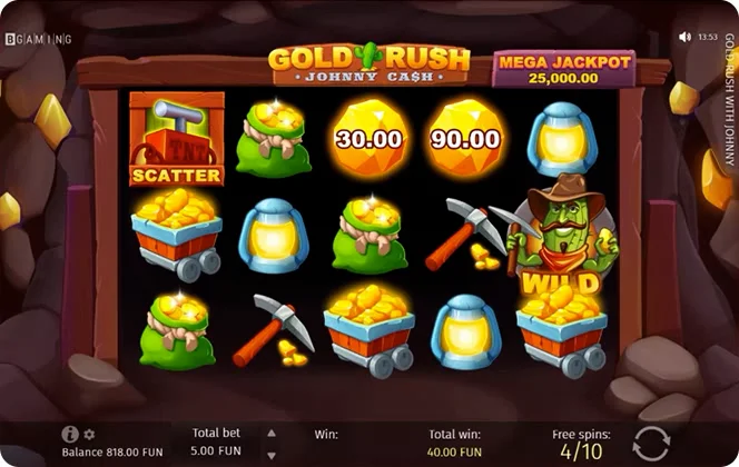 UMD みひろのカジノゲーム　GOLDRUSH Gold Rush with Johnny Cash – Review & Free Play | BGaming