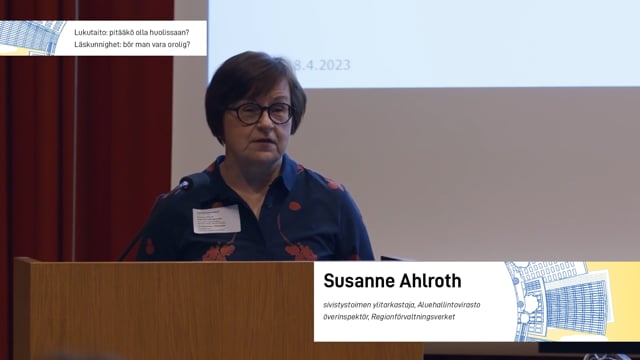 Susanne Ahlroth: Läskunnighet – bör man vara orolig?