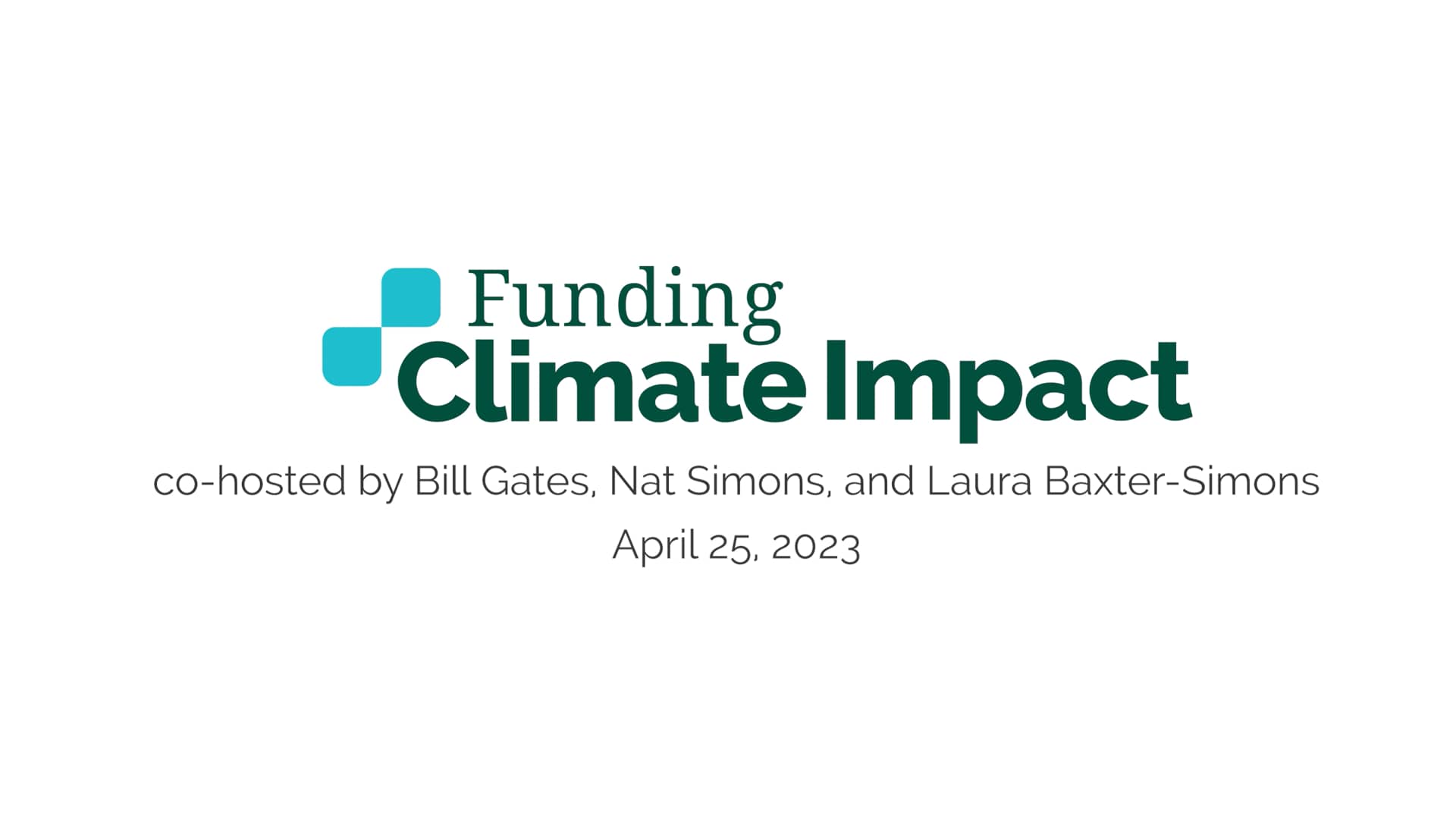 Funding Climate Impact Series Invest in our Future with Aimee