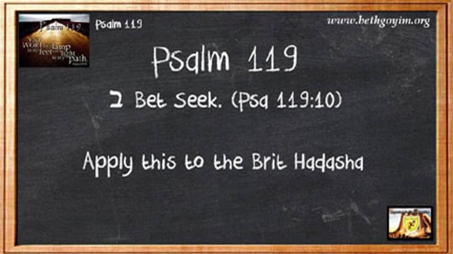 BGMCTV CITY GATE MESSIANIC BIBLE STUDY PSALM 119 P012