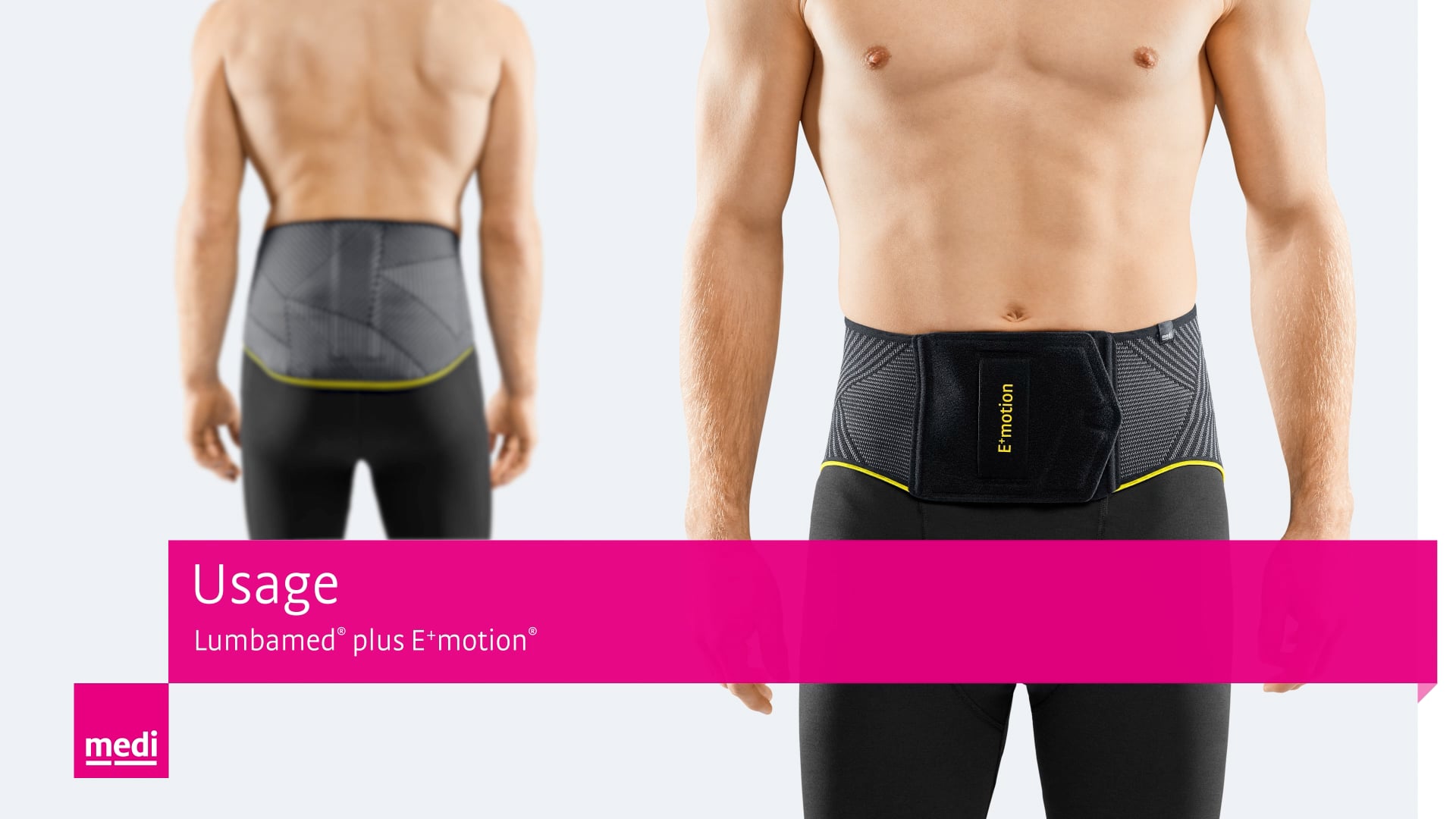 Usage Lumbamed® plus E+motion®