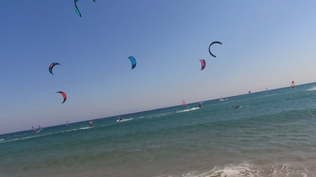 Skycams Aerial Photography Chronicles the Thrills of Kite Surfing at Prasonisi, Rhodes