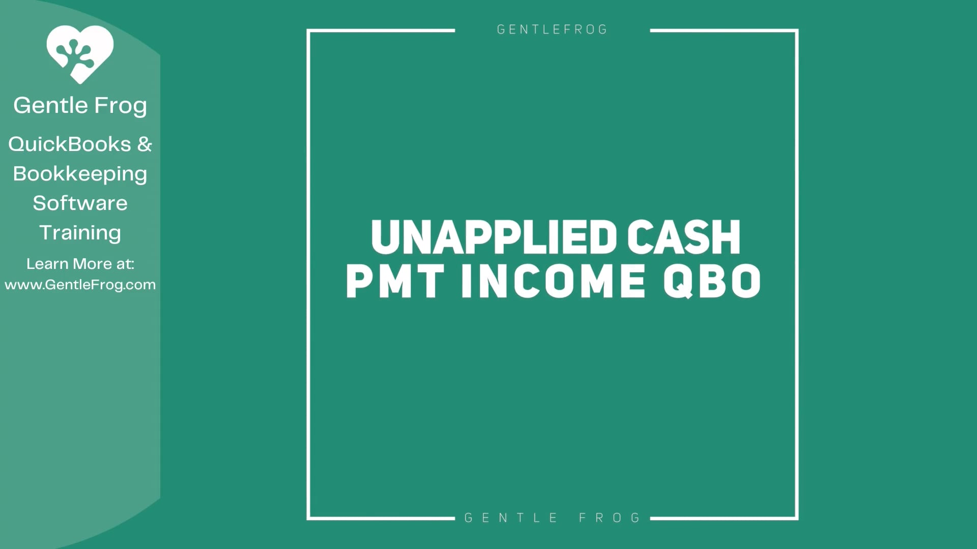 Unapplied cash payment income qbo vimeo on vimeo