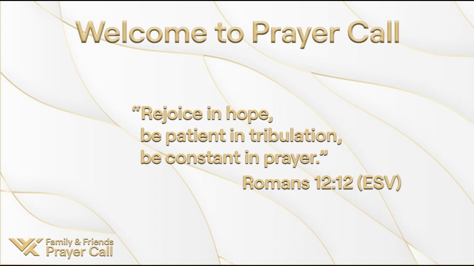 Prayer Call, April 26, 2023 - With Laura McLaughlin and Terri Swan