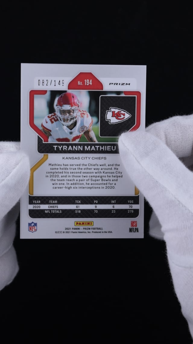 2021 Panini Prizm Football # 194 Tyrann Mathieu