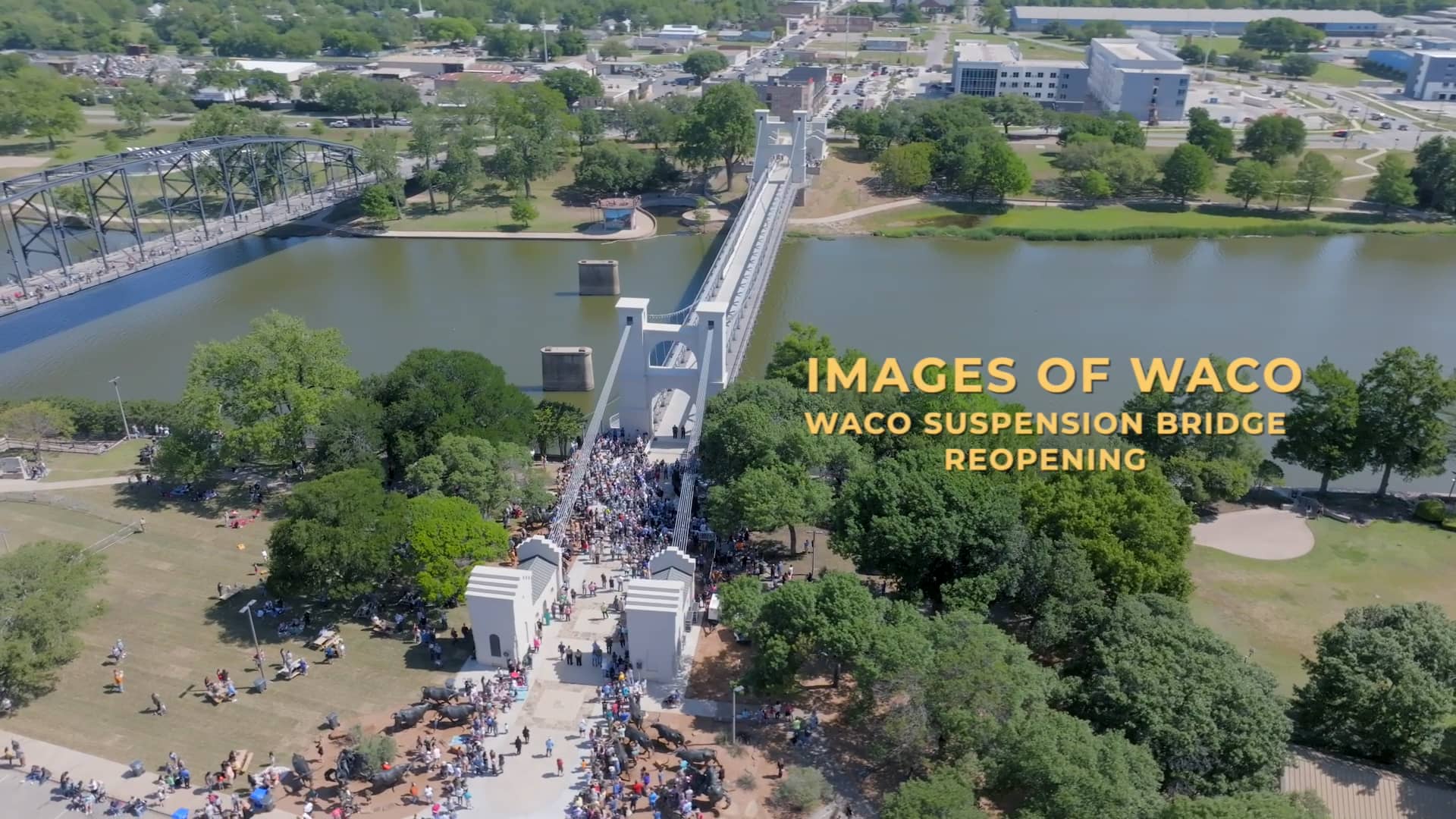 Images of Waco Suspension Bridge Reopening on Vimeo