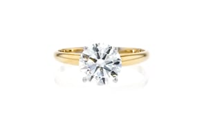 2.00 Carat Lab-Grown Diamond Solitaire Ring in 14kt Yellow Gold