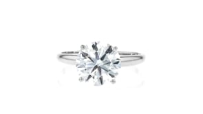 3.00 Carat Lab-Grown Diamond Solitaire Ring in 14kt White Gold