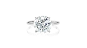 4.00 Carat Lab-Grown Diamond Solitaire Ring in 14kt White Gold