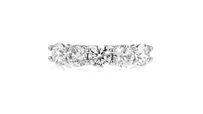 3.00 ct. t.w. Lab-Grown Diamond Five-Stone Ring in 14kt White Gold