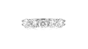 2.00 ct. t.w. Lab-Grown Diamond Five-Stone Ring in 14kt White Gold
