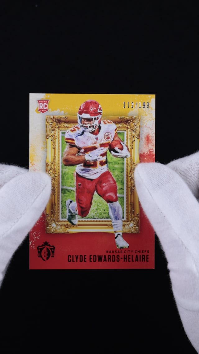 Clyde Edwards-helaire Signed Kc Chiefs Fs Throwback Authentic