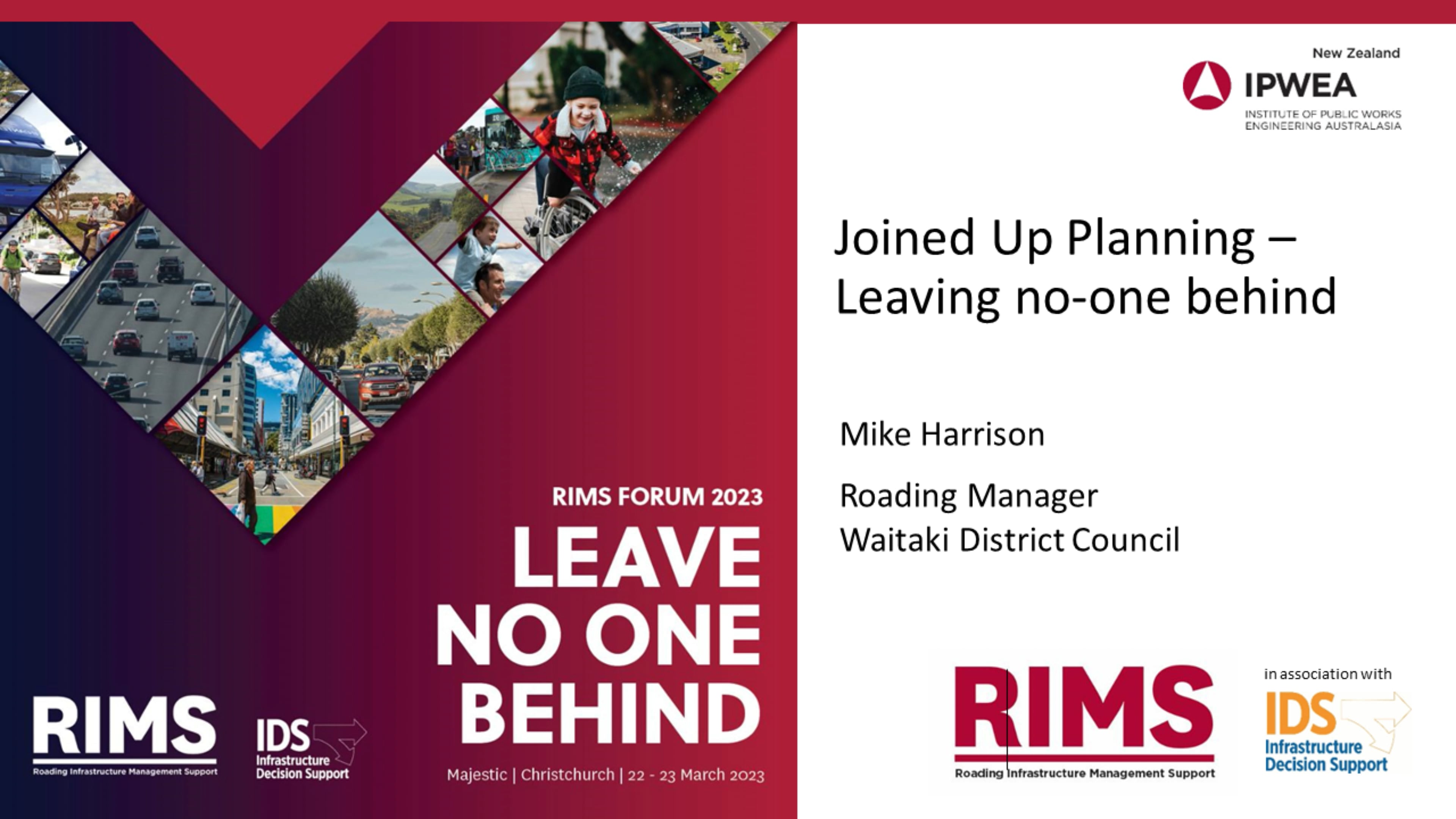 RIMS Forum 2023 Leave No One Behind Mike Harrison's Presentation on Vimeo
