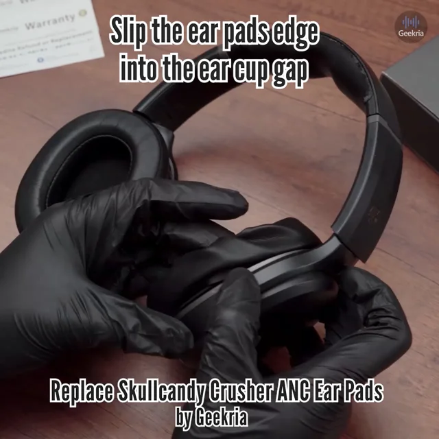 How to Replace Skullcandy Crusher ANC Headphones Ear Pads / Cushions |  Geekria