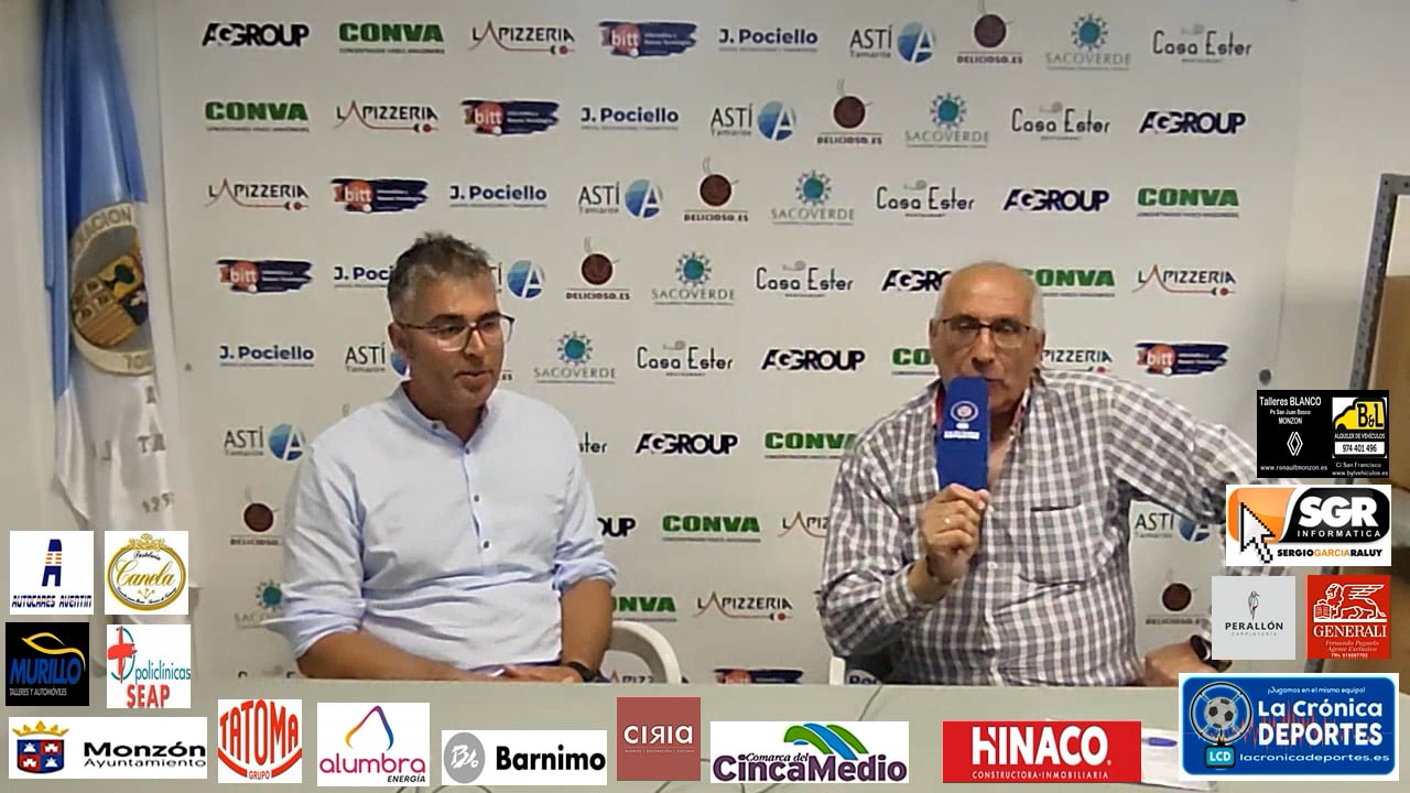 JUAN CARLOS FLORENCES ( DIRECTIVO TAMARITE) LA PREVIA TAMARITE-EJEA SEMIFINAL PLAY OFF ASCENSO A 2ªRFEF