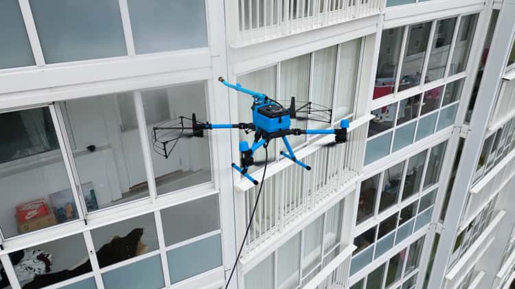 Drone Window Cleaning