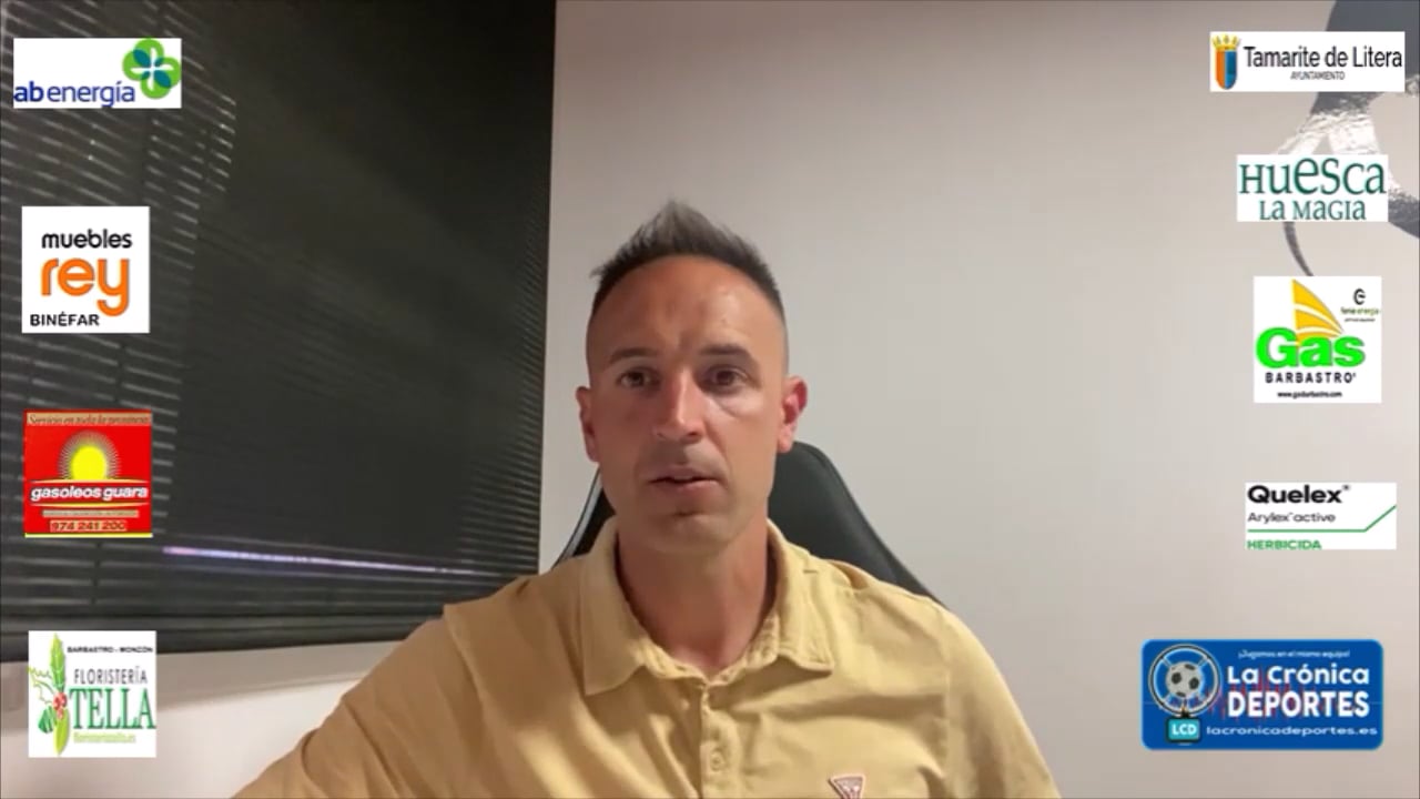 DAVID GIMÉNEZ (Entrenador Binéfar) Analiza el último partido contra el CD Robres y hace balance de esta temporada que ya ha terminado para CD Binéfar