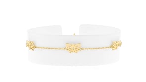 Italian 14kt Yellow Gold Butterfly Station Bracelet