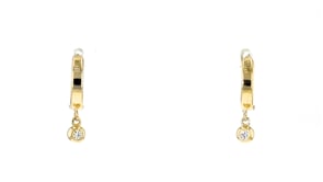 10 ct. t.w. Diamond Hoop Drop Earrings in 14kt Yellow Gold