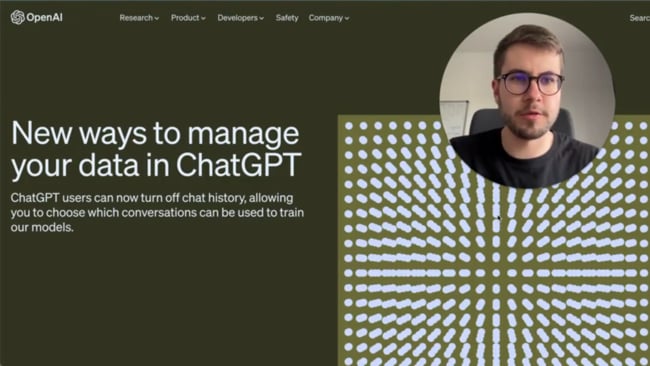 Update Neue Funktion zur Verwaltung seiner Daten in ChatGPT