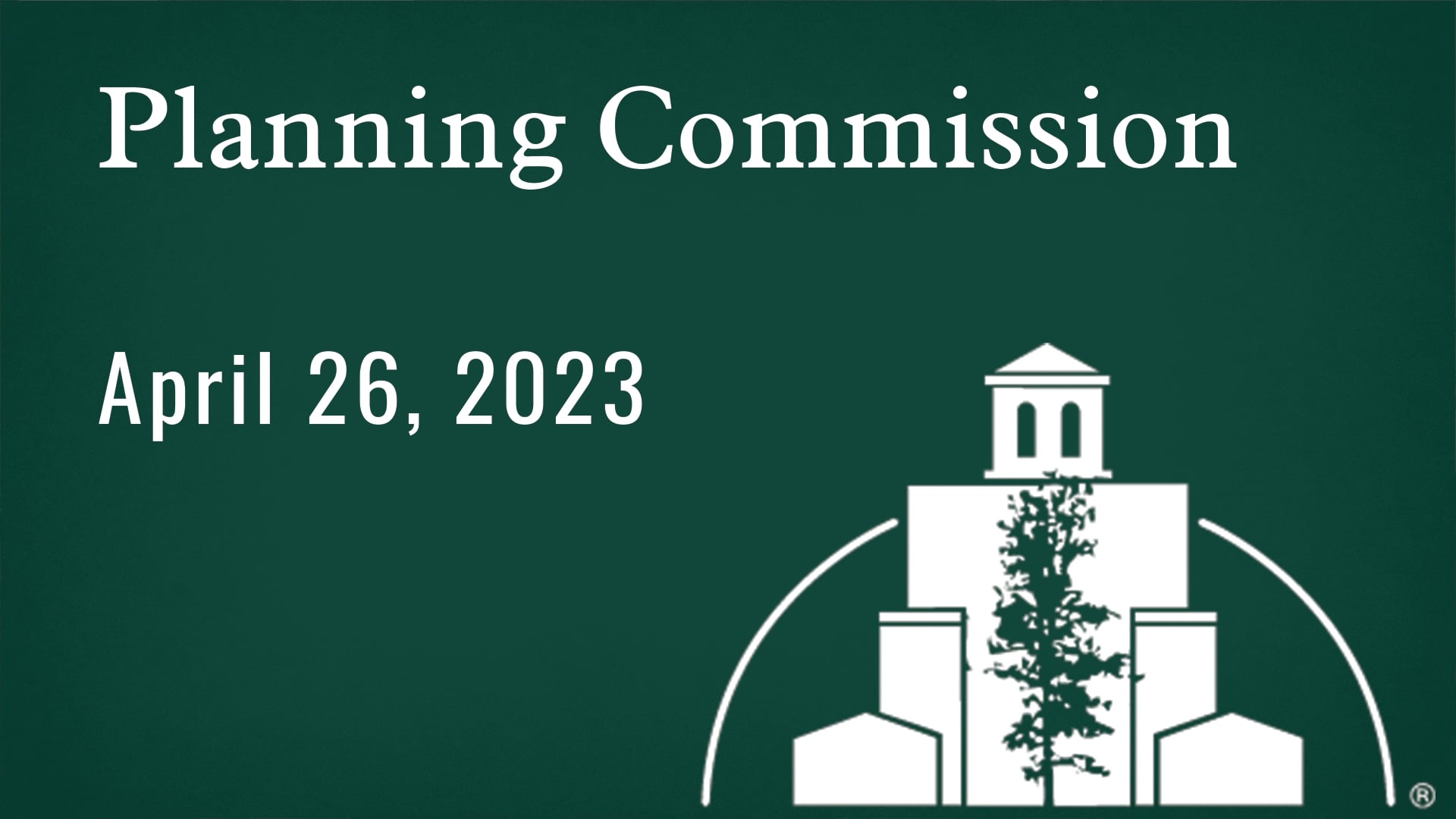 Planning Commission April 26