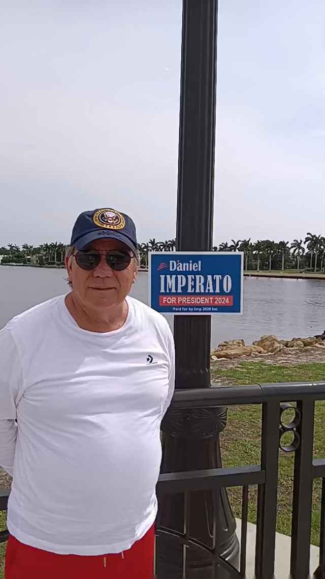 Daniel Imperato 2024 Message from Palm Beach Florida